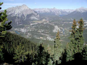 SulphurMountainBanffView.JPG (103865 bytes)