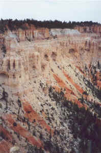 Rotswand van Bryce Canyon