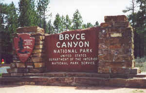 Ingang Bryce Canyon National Park