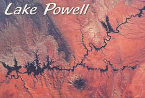 Satellietfoto Lake Powell