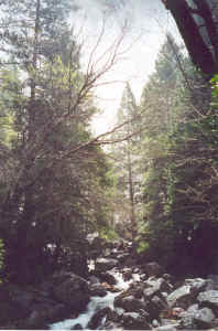 Nevel van de 'Bridal Veil' waterval