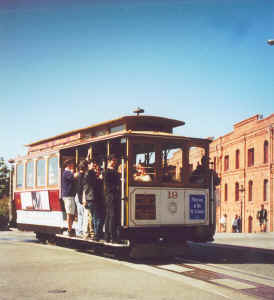 Volgeladen Cable Car