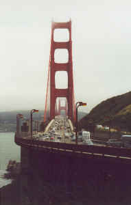 Golden Gate recht van voren